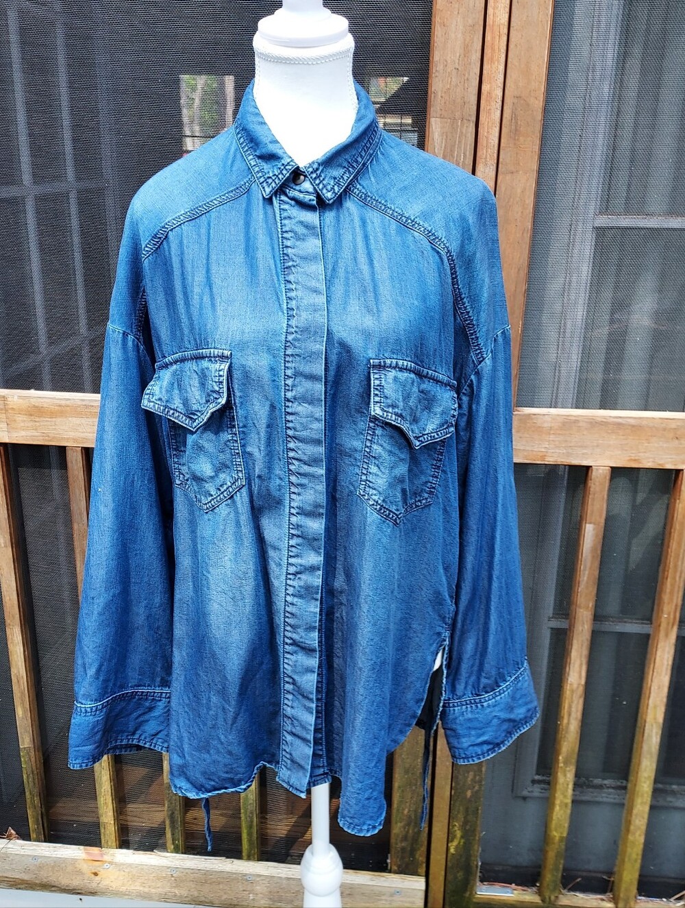 The Kooples Sport Tencel Shirt Jacket